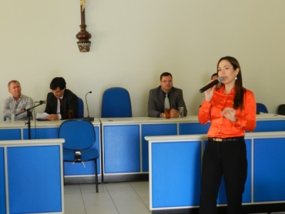 Drª Rita Cavalcanti, abre a Audiência Pública sobre Transparência.